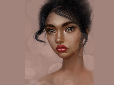 Girl digital art digital illustration digital painting digitalart drawing girl illustration portrait