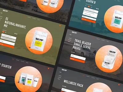 Bump Product Pages branding bump bump coffee coffee roaster coffeeshop creative agency design ecommerce ecommerce store graphic design product design retail store typography ui ux web web design website website design