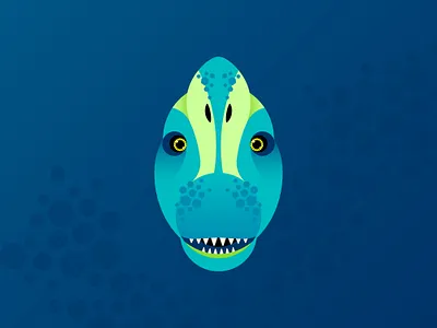 Brachiosaurus ancient animal art blue brachiosaurus character creative design dino dinosaur flat graphic green icon illustration illustrator minimal simple vector