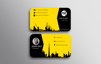 Jonas Business Card Design brand identity business business card business logo illustration unique logo