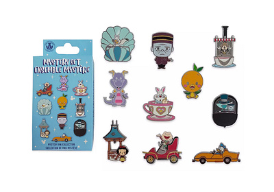 Disney x Jerrod Maruyama Mystery Pin Set adobe illustrator character design cute disney disneyland illustration jerrod maruyama jmaruyama kawaii vector