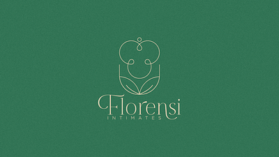 Florensi branding chic floral floral design florence flowers lingerie logo minimalist