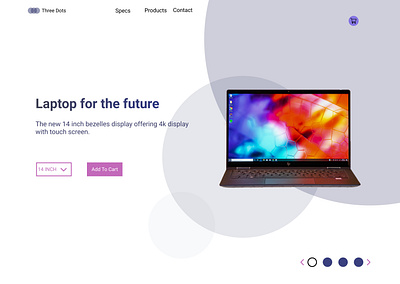 Three Dots Store UI Design design designs product prototype ui ui design uiux ux uxdesign