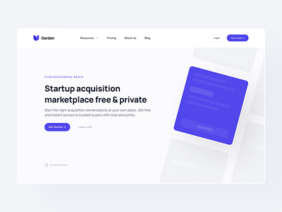 Landing Page: Hero dashboard figma garden hero landing page landing page concept modern pixel perfect saas saas app