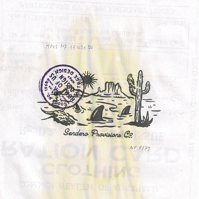 Fin Desert badge design branding handdrawn illustration t shirt design vector vintage vintage badge vintage design