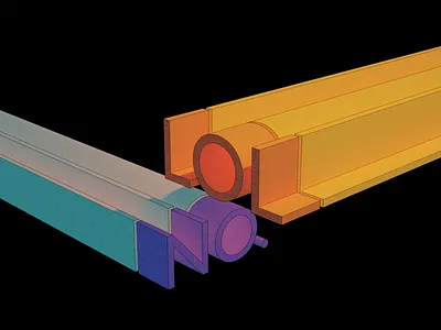 Two of my favorite words 3d illustration typogaphy