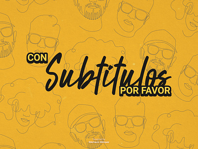 Con Subtítulos Por Favor Podcast brand branding design designer flat identity illustration logo logodesign logos vector