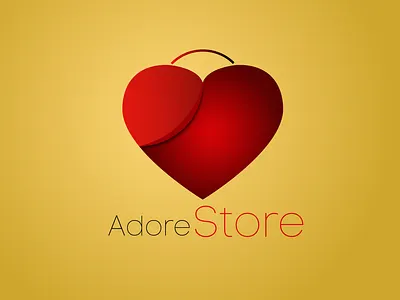 Adore Store design illustration logo typography ux