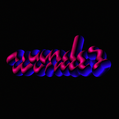 wonder brush colors design experimental lettering type wonder