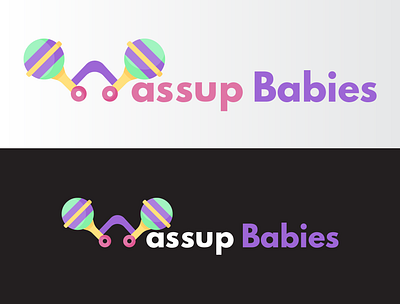 Wassup Babies Logo adorable baby brand identity branding cartoon children creative designer happy identity illustrative logotype logo logo design logos logotype lovely mascot premium typhography unique