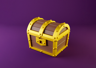 Treasure Chest 3d blender character cinema4d design illustration zbrush