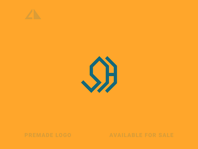 SH Logo branding design geometric design geometry icon letter logo logo minimal monogram monogram logo sh logo