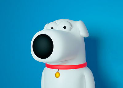 Character Brian Griffin Family Guy 3d blender character cinema4d design illustration zbrush