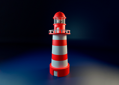 Lighthouse 3d blender character cinema4d design illustration zbrush