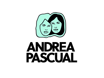ANDREA PASCUAL - EMBLEM + WORDMARK fashion branding fashion logo hand lettering hand typography illustration luxury logo mint green aesthetic mint green palette typography