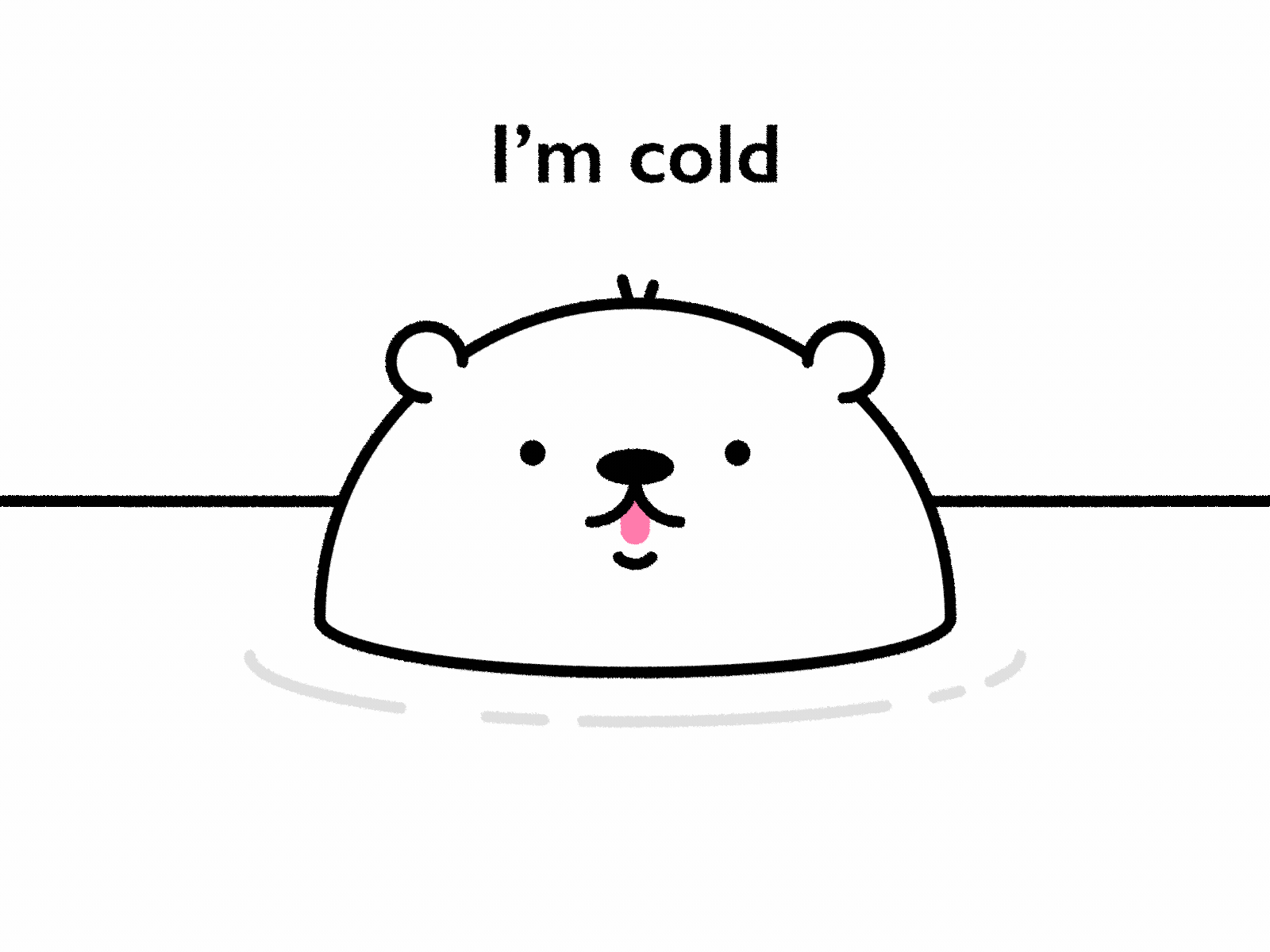 forever cold always bear cold cute forever ice polar polarbear