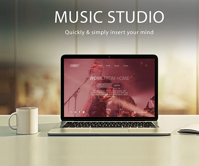 Music Studio Landing Page UX-UI adobe xd alpha music band design homepage illustraion interface landing page landing page design music music studio music website ui uidesign uiux ux uxdesign web web design web ui website