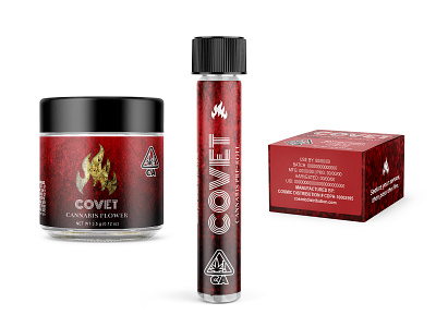 Covet Cannabis Packaging cannabis cannabis branding cannabis packaging design packaging packagingdesign print print design