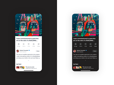 Dark Mode - An Exploration adobexd app app design dark mode dark theme dark ui design ui