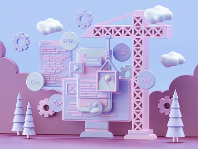 UI Design Concepts 3d 3d artist 3dart art branding c4d cinema4d concept design designs icon illustration modeling redshift render ui ui design ux web website