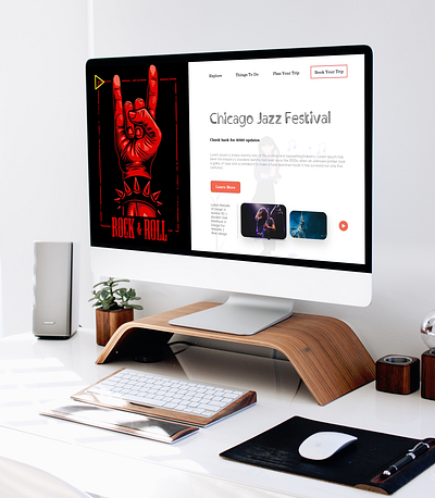 Chicago - Music Events Landing Page branding color concert design designer event events landing design landing page music music cart premium ui uidesign uiux ux ux desgin web design web designer website