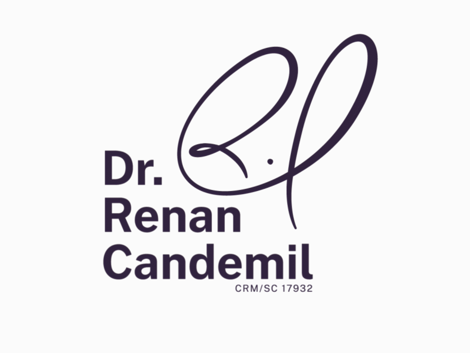 Dr. Renan Candemil - Identidade Visual (Visual Identity) brand brand design brand identity font design idea identity branding identity design identity designer identitydesign logo logo ideas logotype medical brand medical logo signature signature font signature logo signature medical symbol symbol design