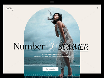 Play fair. clean design interface magazine minimal promo type ui ux web website