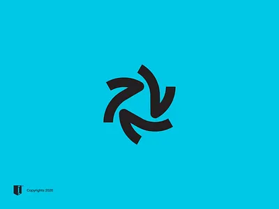 Spark blue branding design jadou logo vector