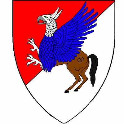 The Coat of Arms of Genghis Scarpaw coat of arms design illustration logo vector