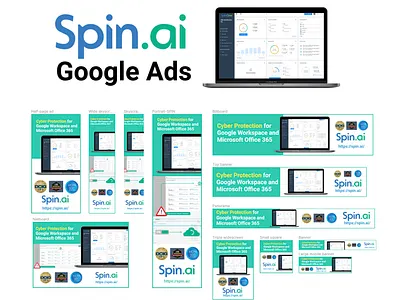 Spin Google Ads ads design ui vector