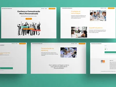 Comunicação Micro Personalizada Website landing page ui ui website