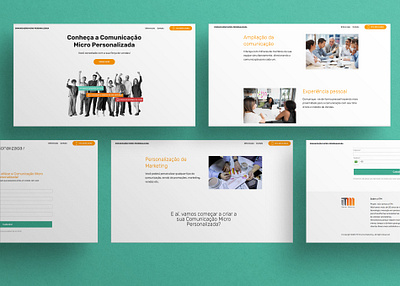 Comunicação Micro Personalizada Website landing page ui ui website