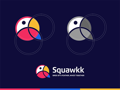 SQUAWKK aplication applogo behance bird logo dribble icon logo logo art logo awesome logo designer logoplace logoroom logoshift parrot logo