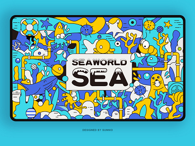 sea animal illustration design illustration sea 插画