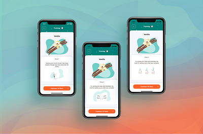 Smell Training App app branding design illustration illustrator ui ux uxui vector web