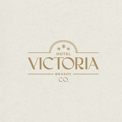 Hotel Victoria badge branding geometry hotel letters logo logo design logotype monogram texture typeface