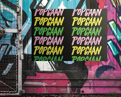 POPCAAN / UNRULY hand lettering hand typography illustration music art music flyers music posters typography