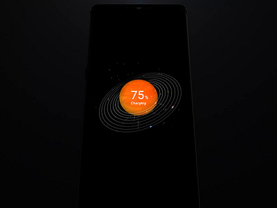 Realme charging UI motion design animation charge charging jupiter motion motion design os particle planet solar ui motion