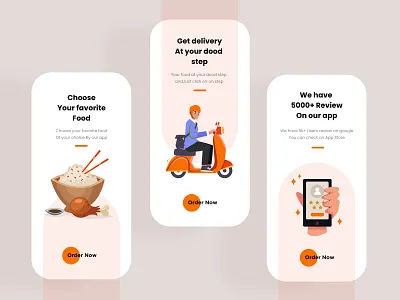 Food Delivery Onboarding UI Design app interface minimal mobile mobile app mobile apps mobile ui mobileapp mobileappdesign mobileapps ui ui design uidesign uiux ux ux ui design