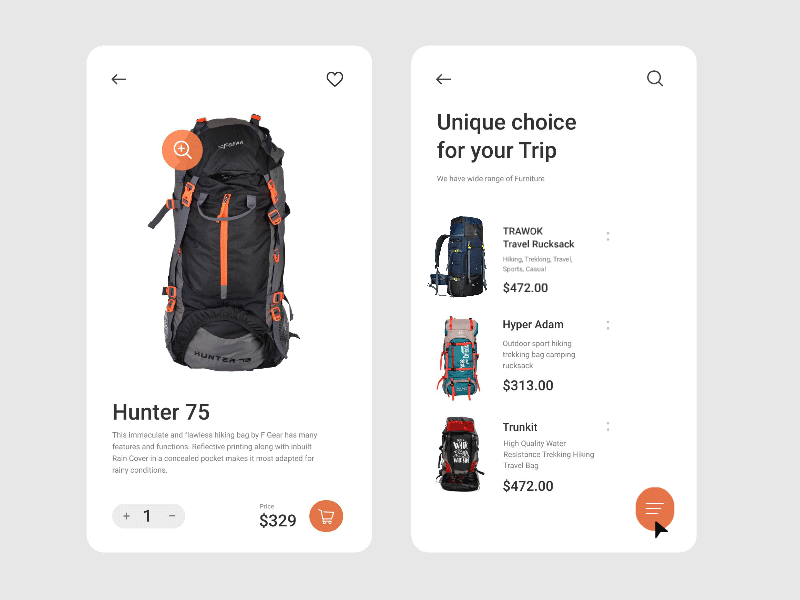 Adventure Kit - Interactive Animation branding freelance designer mobile app pandacraft uiux webdesign