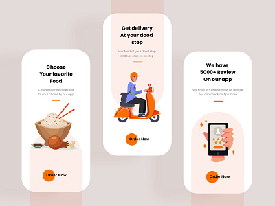 Food Delivery Onboarding UI Design app interface minimal mobile mobile app mobile apps mobile ui mobileapp mobileappdesign mobileapps ui ui design uidesign uiux ux ux ui design