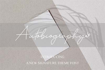 Autobiography font luxury