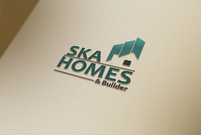 SKA Homes Logo adobe photoshop branding builders design flat icon logo property real estate vector website