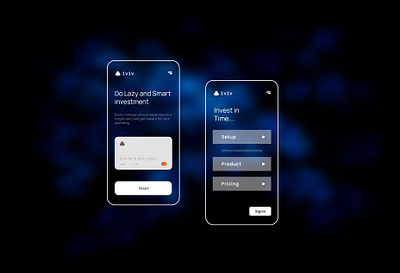 Bank App - iviv application bank bank app bank card finance investment ui xd