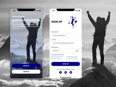Daily UI Challenge 001 (sign up form) app daily 100 challenge daily ui dailyuichallenge sign up sign up flow sign up form ui ui ux ux ux design web