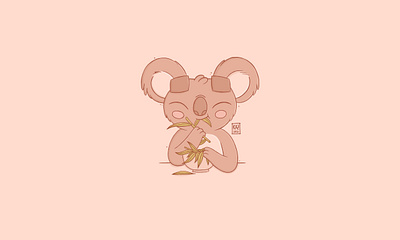 Oishii | Delicious bear cartoon character design cute design digital art illustration ipadpro kawaii kidlit koala procreate procreate art