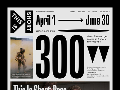 This Is Short in Grey festival typography uidesign variable font web webdesign