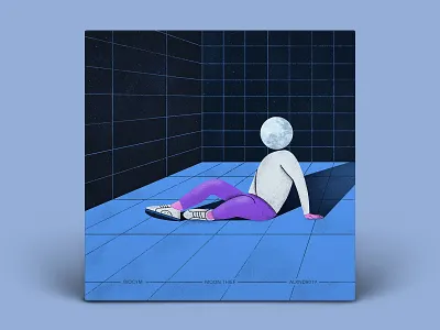 Moon Thief artwork cover illustration music poster procreate