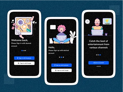 onboarding art branding design flat illustration logo minimal typography ui ux vector