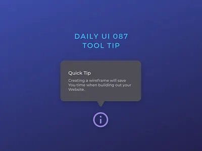 Daily UI 087 tool tip daily ui 087 dailyui info tips tool tip tooltip ui uiux